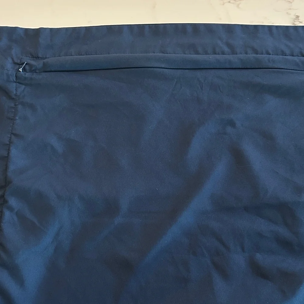 King Size Reversible Burgundy and Navy Pillow Shams